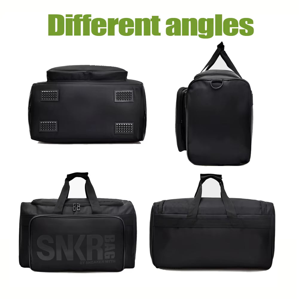 Large Multiple Compartment Sport Training Gym Bags Men Sneaker Gym Bag Shoes Packing Cube Organizer Waterproof Shoulder Bag SNKR