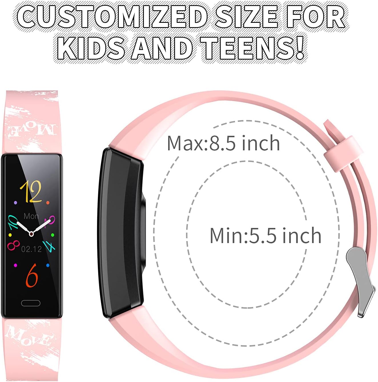 Children's Fitness Tracker Watch with Pedometer, Stopwatch, IP68 Waterproof Rating, and 11 Sport Modes for Ages 6-16
